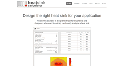 Desktop Screenshot of heatsinkcalculator.com